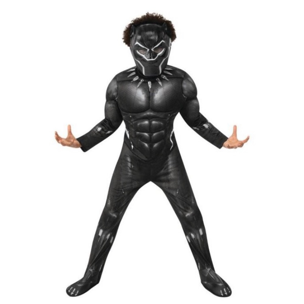 Kids marvel black panther Halloween costume muscle